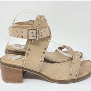 Steve Madden Gila Studded Stacked Heel Sandal 7.5